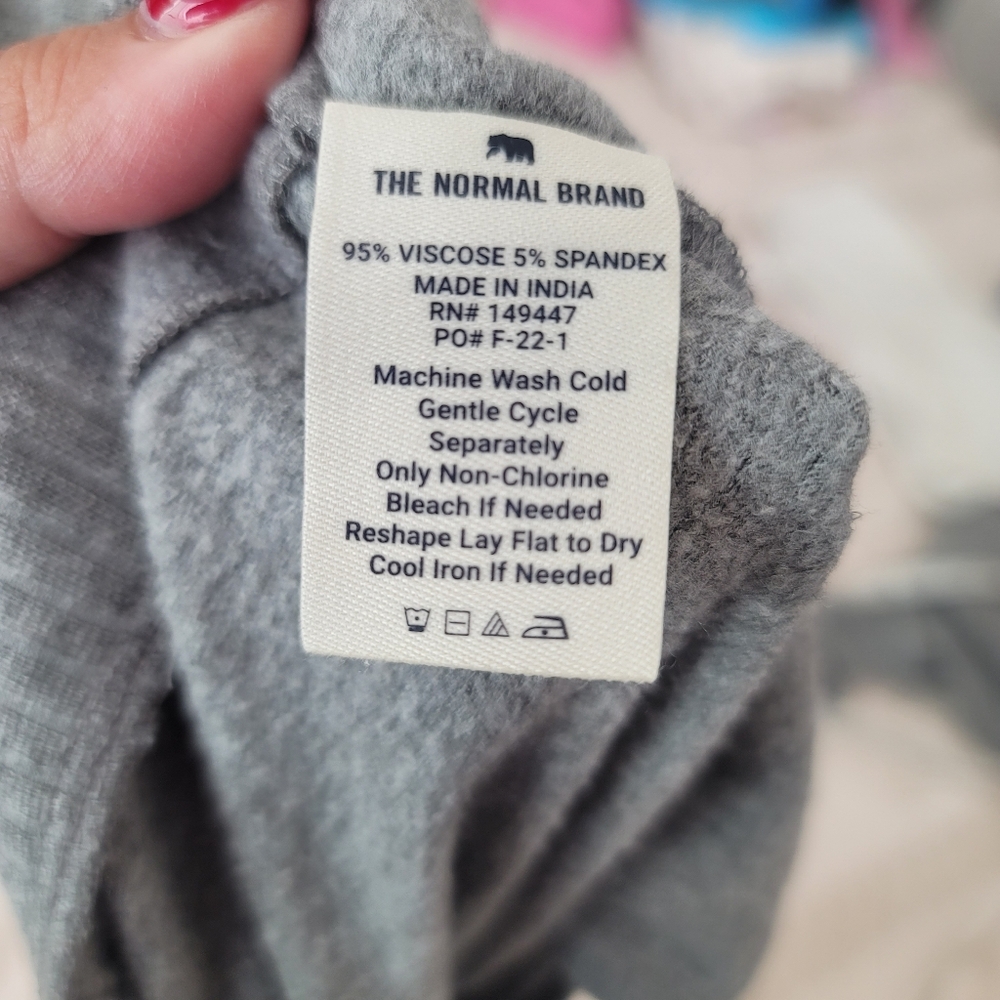 NEW THE NORMAL BRAND Malakos Wide Leg Lounge Cozy Soft Knit Pant Small - Picture 16 of 16